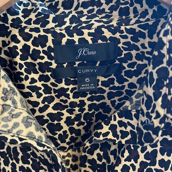 J Crew // Leopard Print Button Down Shirt - Picture 4 of 7